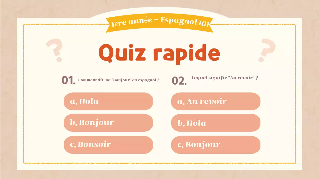 cours de langue simple orange