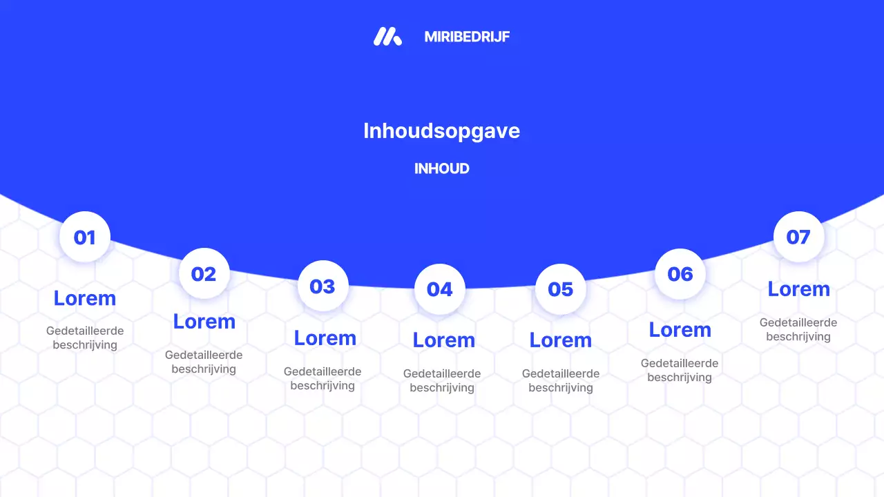 Promoot een modern profiel voor kleine bedrijven in blauw