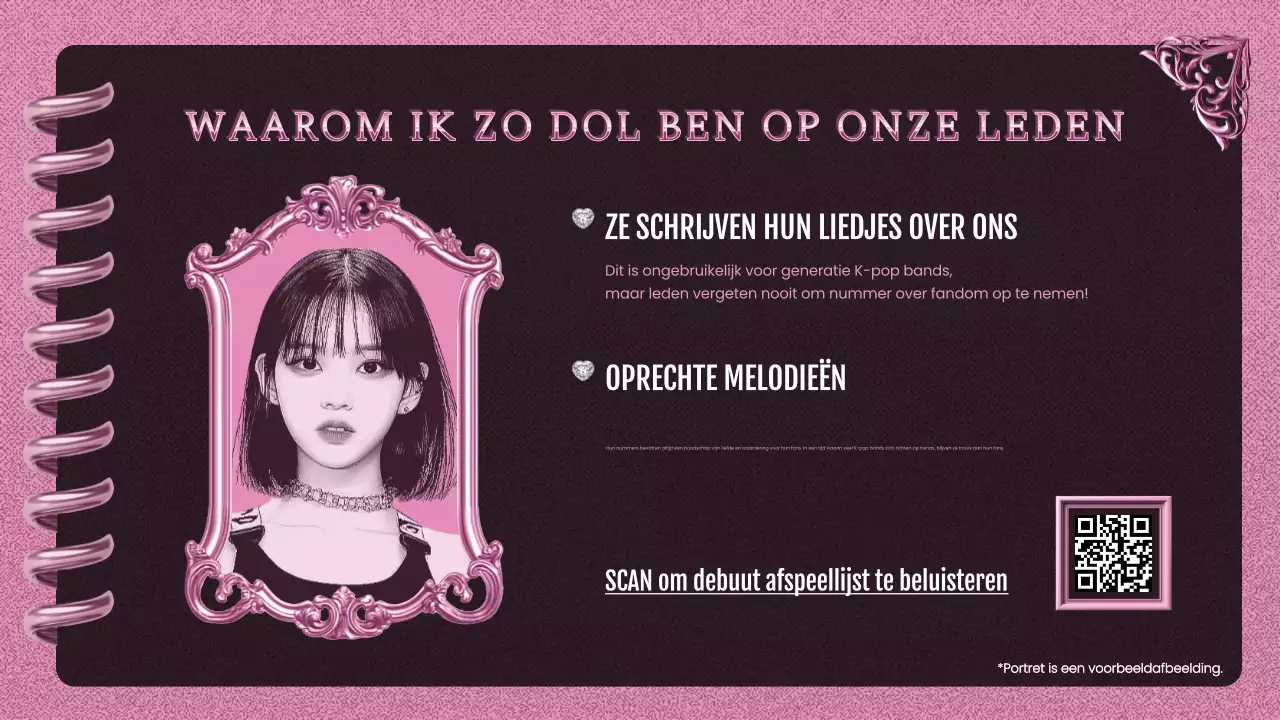 roze trendy K-pop promotie
