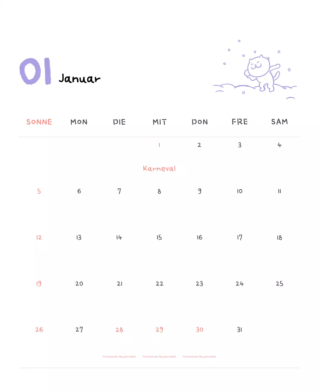 Tageskalender aus Elfenbein