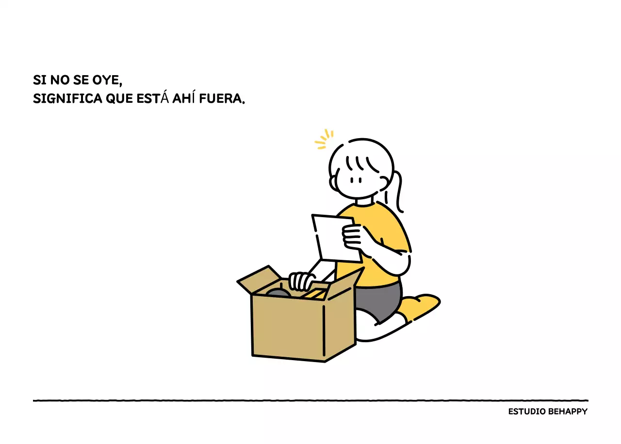 Calendario ilustrado con un bonito estilo de líneas