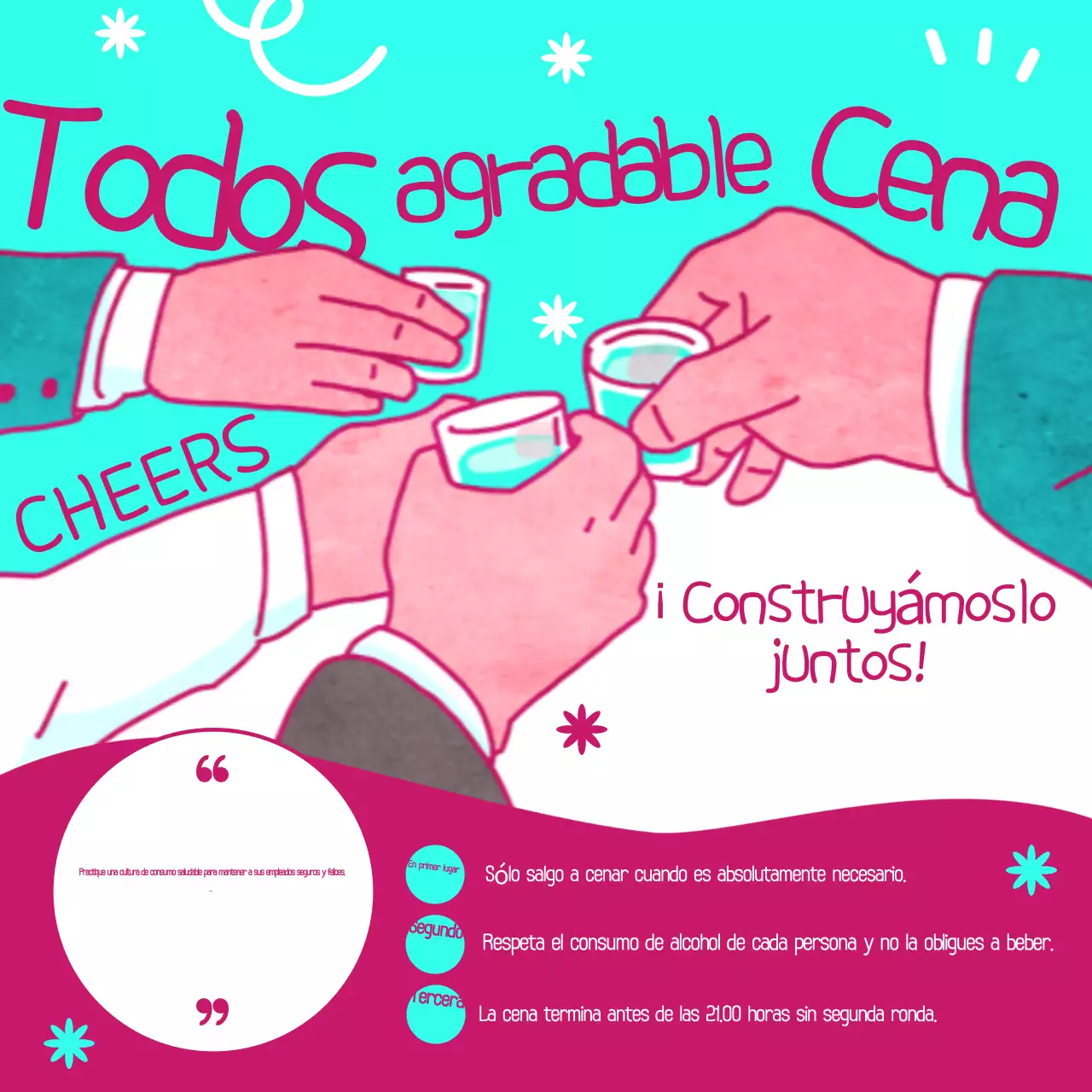 Campaña azul claro pop work life