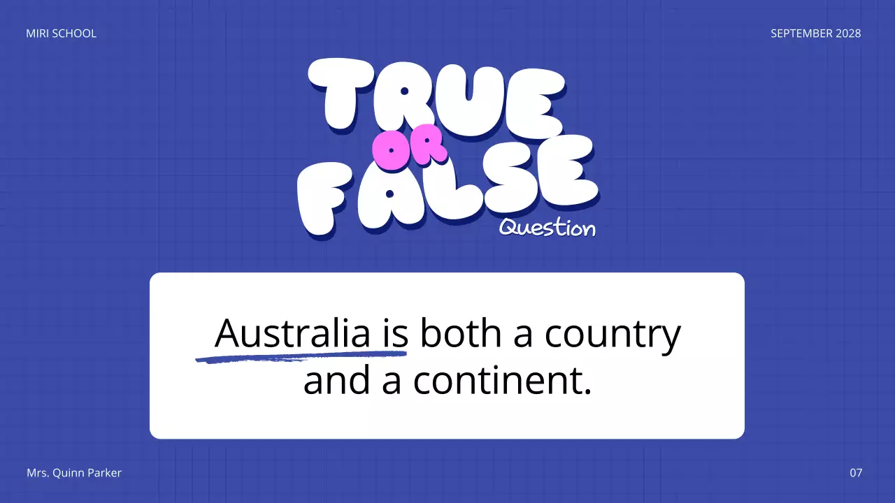 Blue Playful Quiz Announcement Presentation