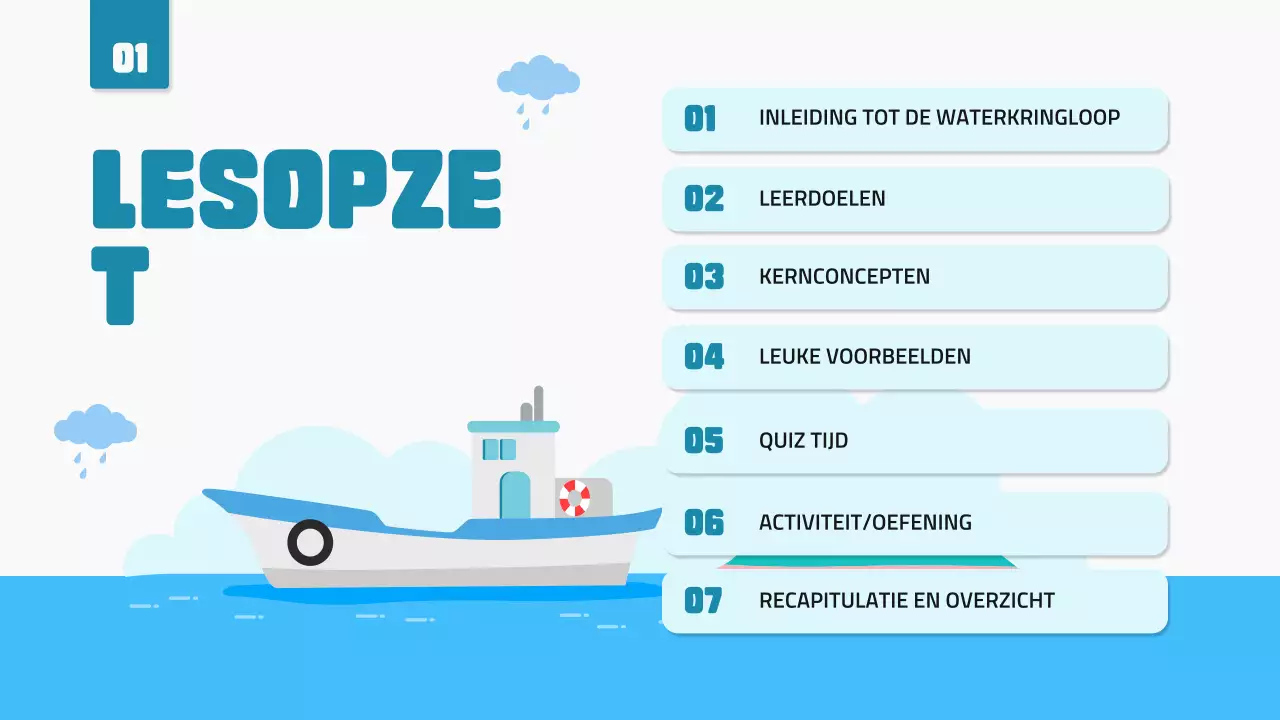 Blauwe Minimalistische Wetenschapslezing