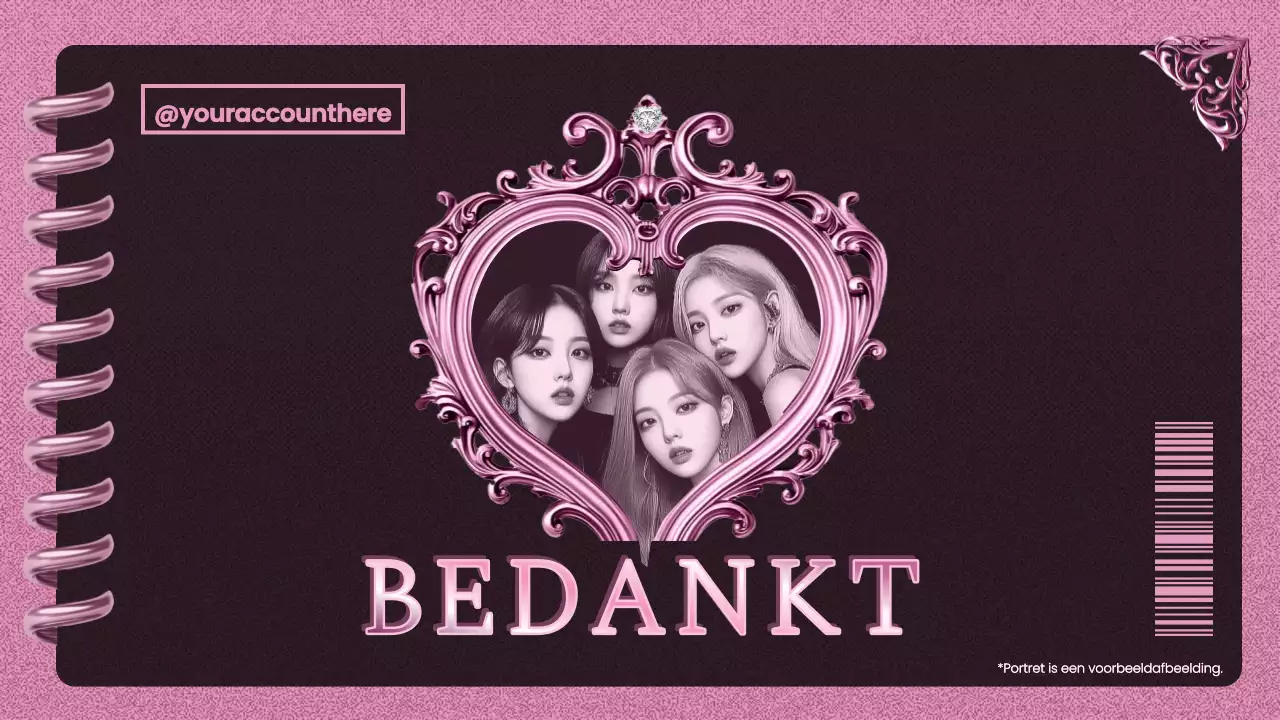 roze trendy K-pop promotie