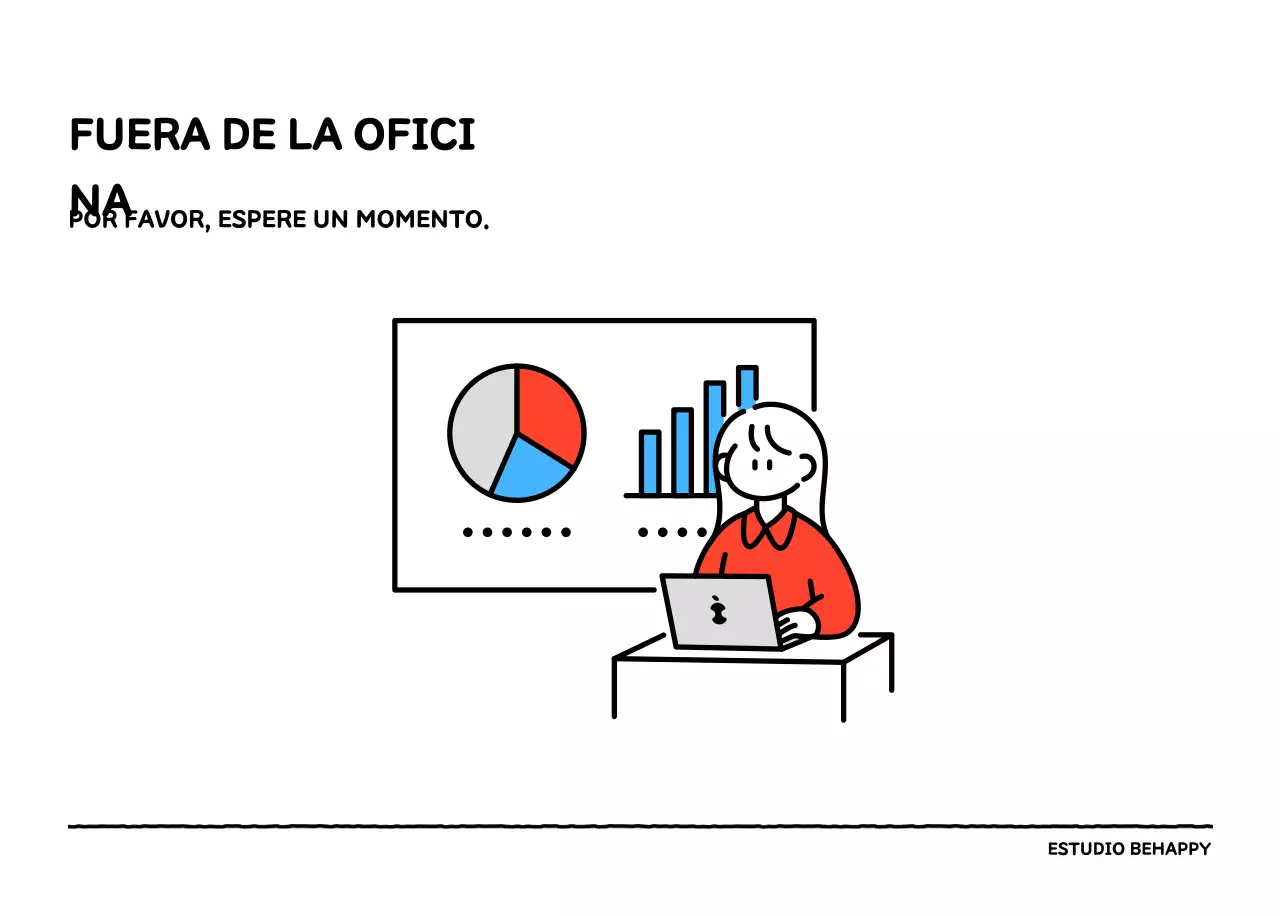 Calendario ilustrado con un bonito estilo de líneas