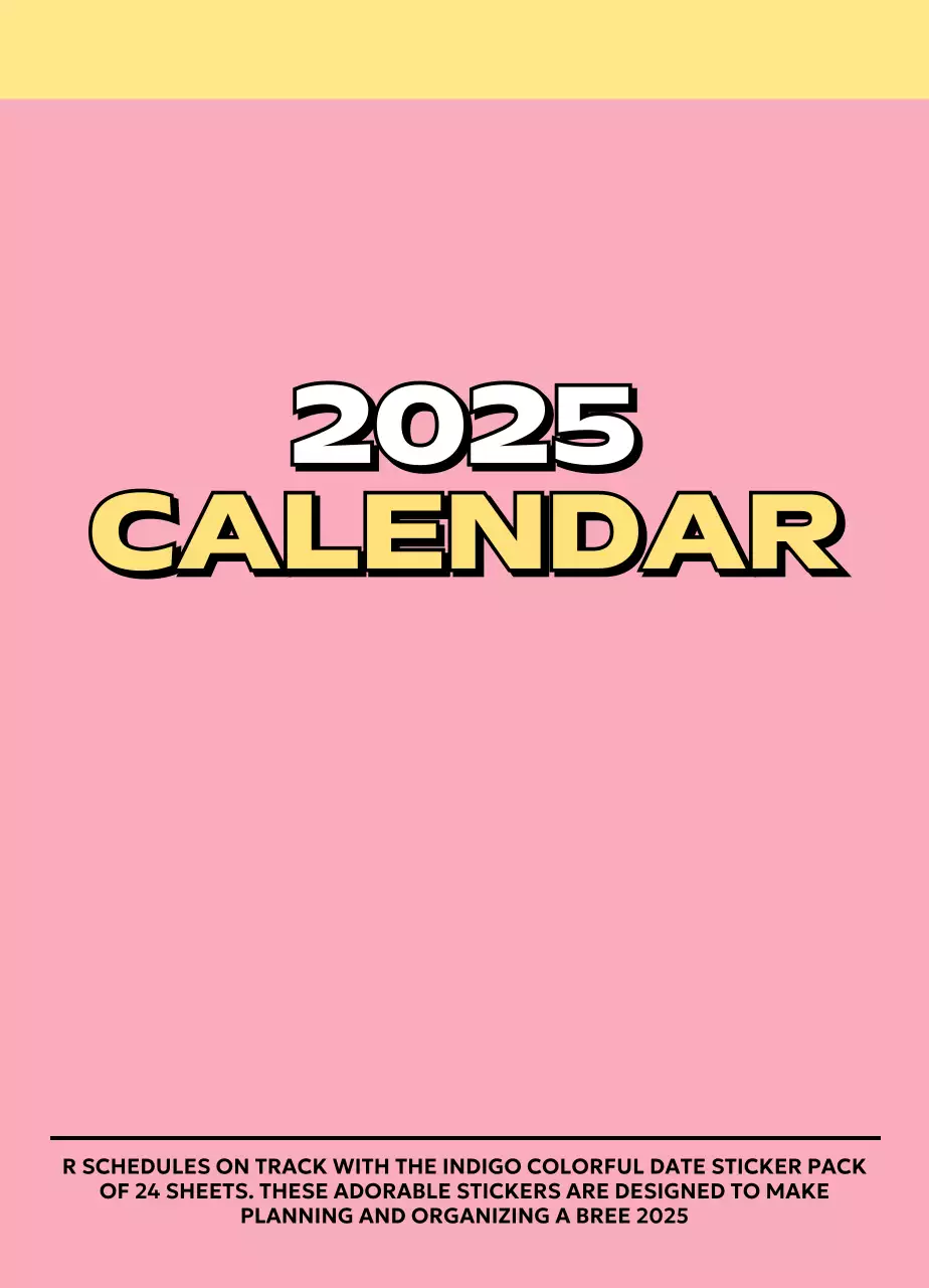 様々なレトロなイラストが描かれたカラフルなカレンダーカレンダー