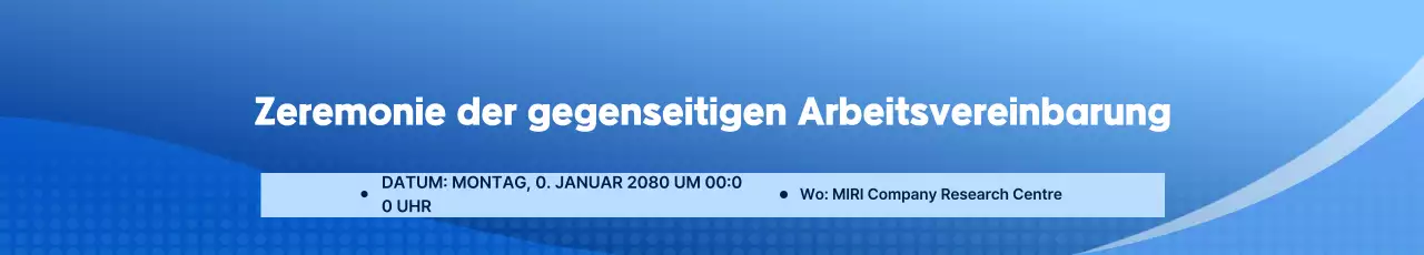 Blue Simple Convention Zeremonie