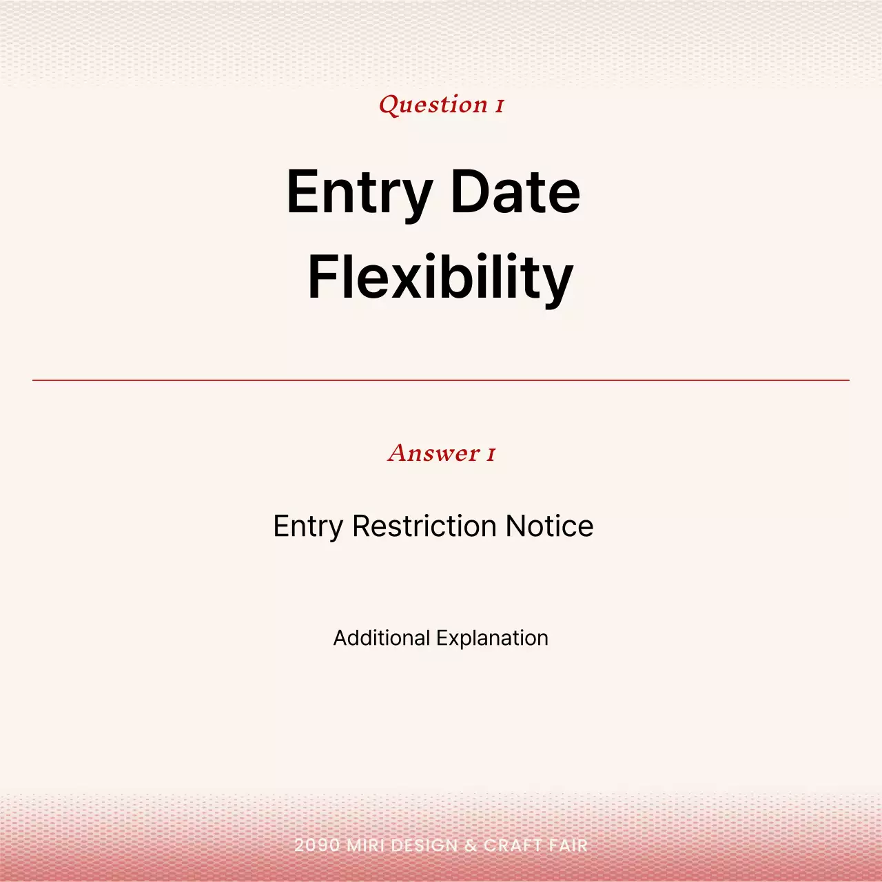 Red Simple Craft Notice Instagram Carousel