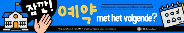 Blue Simple School Promotiegids