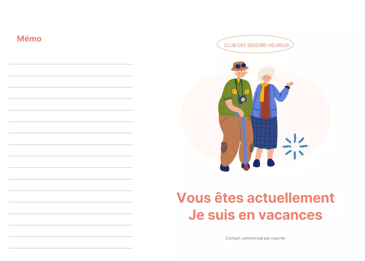 Calendrier d'entreprise avec de jolies illustrations