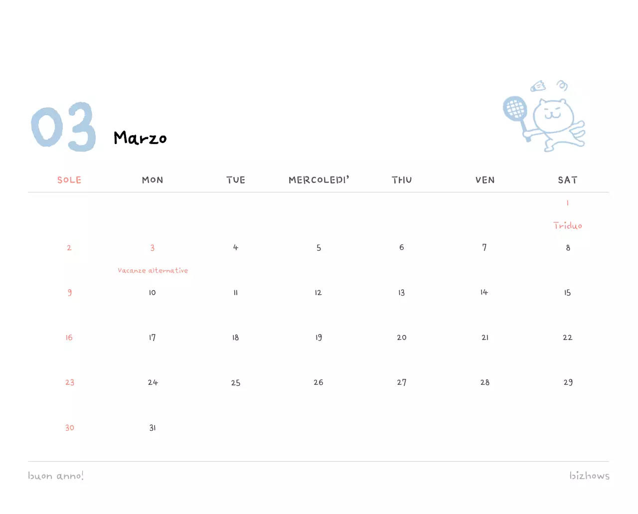 Calendario giornaliero in avorio