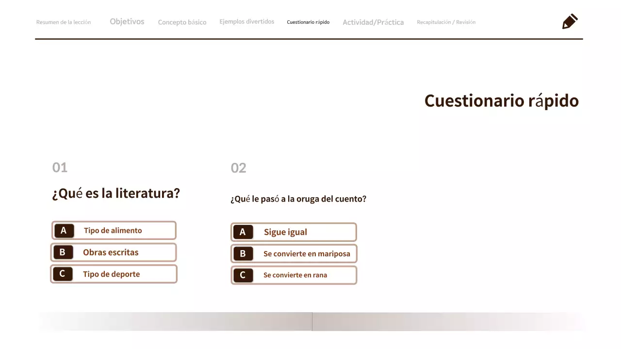 Material minimalista y limpio para la clase de Lengua y Literatura de 3º de Primaria