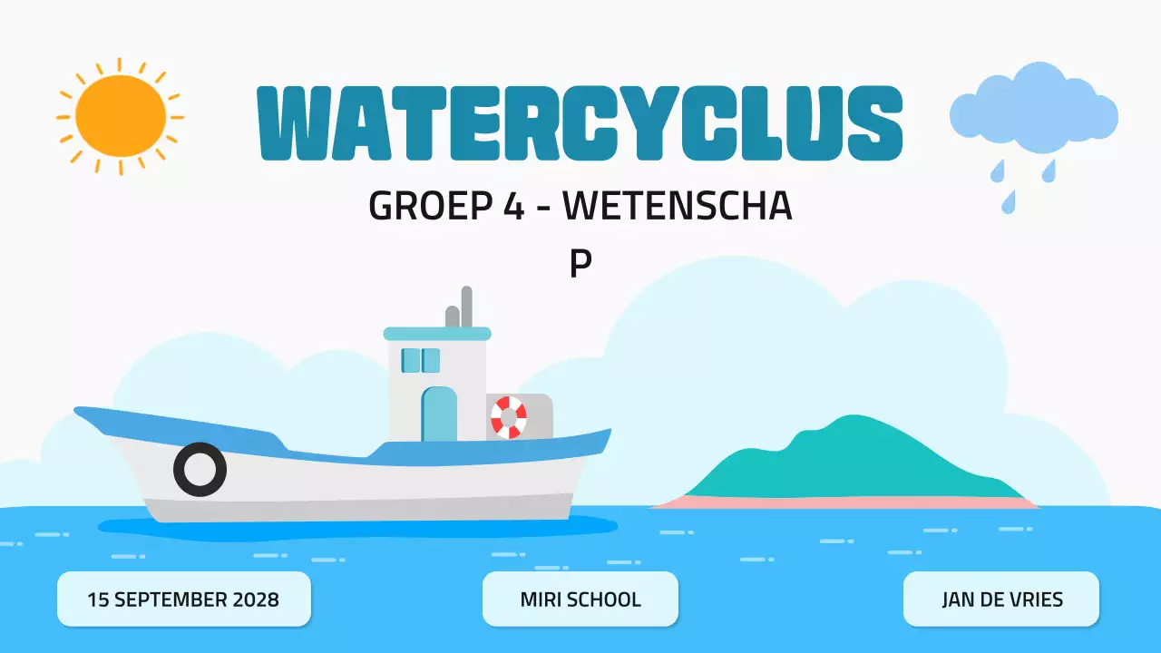 Blauwe Minimalistische Wetenschapslezing