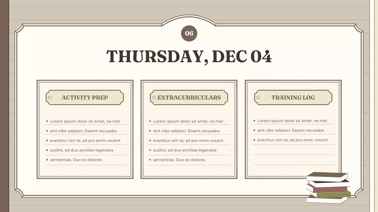 Beige Vintage Class Agenda Planner Presentation