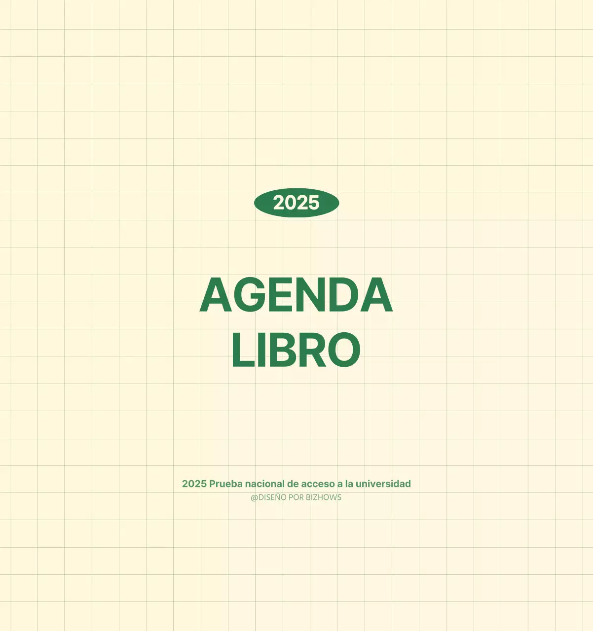 SAT Calendario de pared con concepto de bloc de notas del Día D en verde y amarillo claro