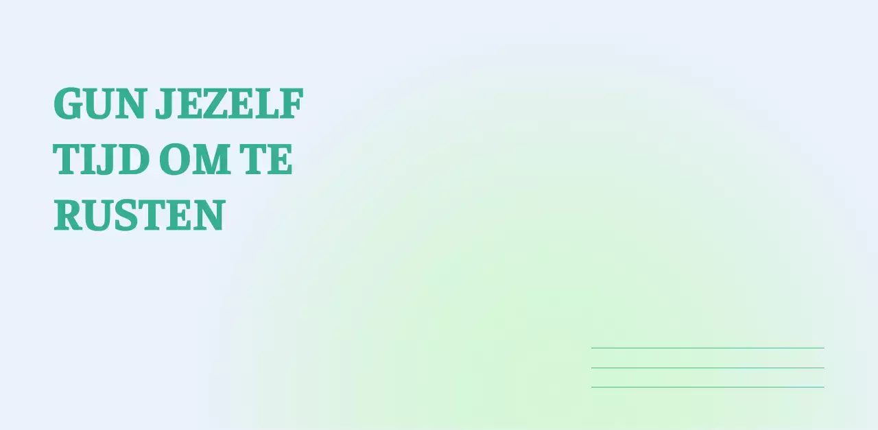 Minimalistische kalender met kleurverloop