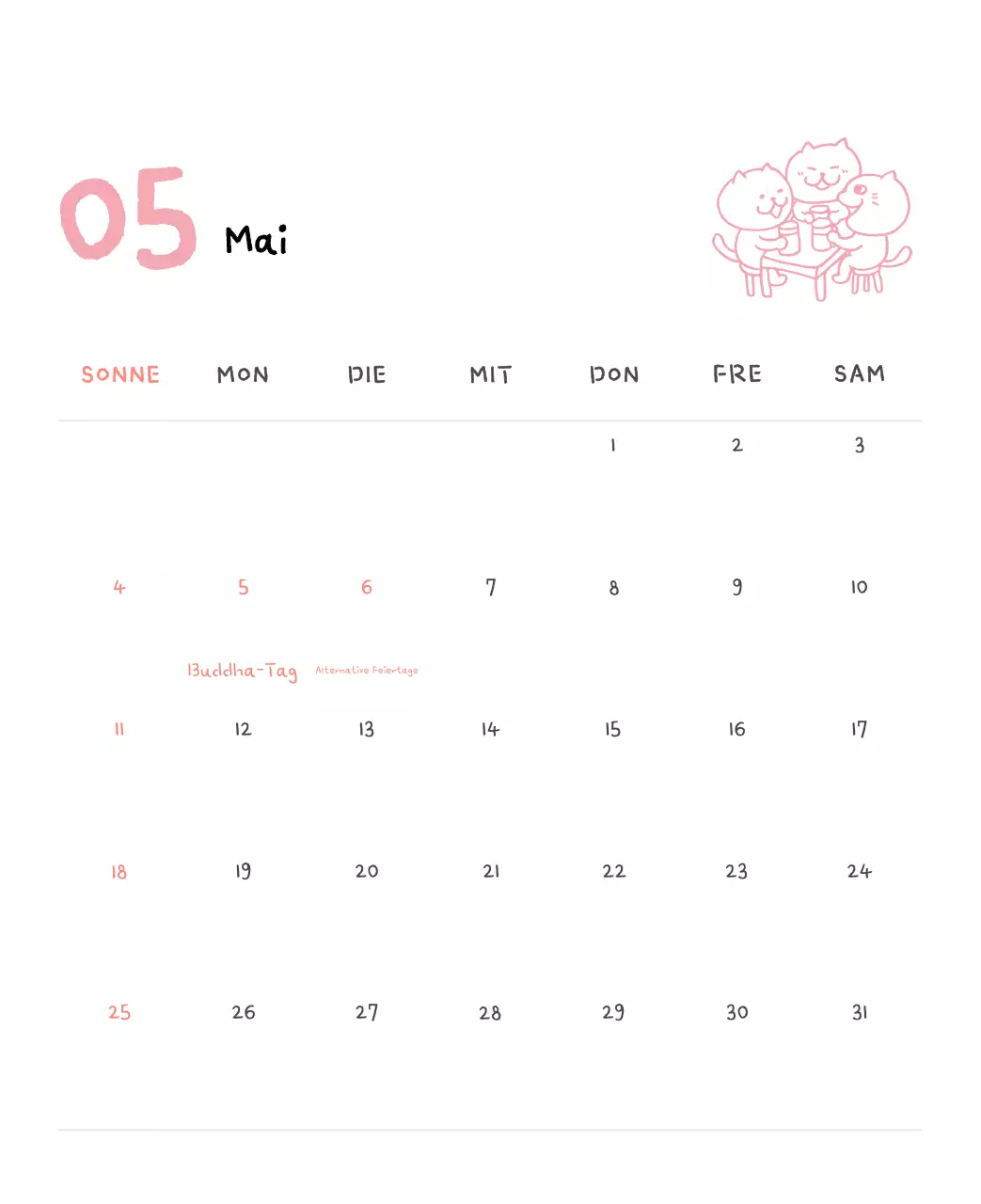 Tageskalender aus Elfenbein