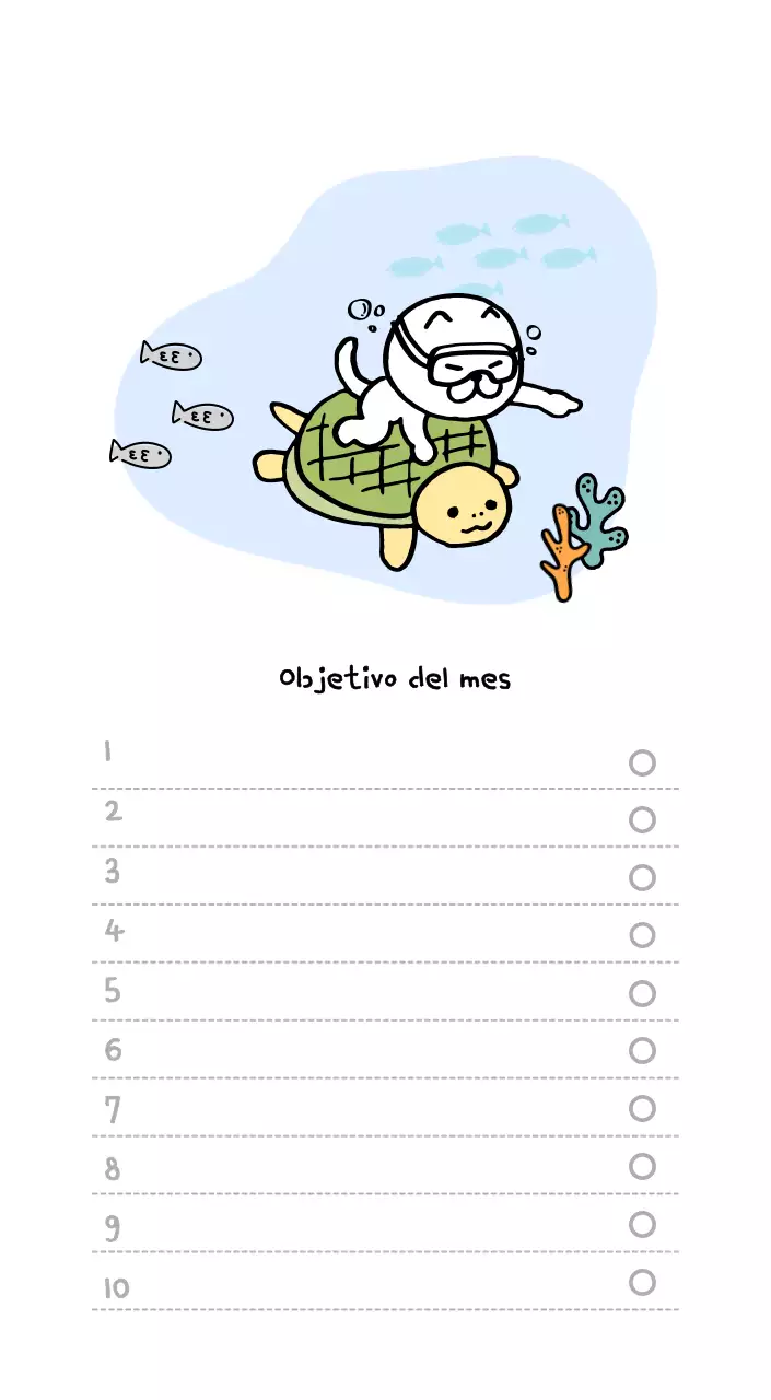 Calendario diario en marfil