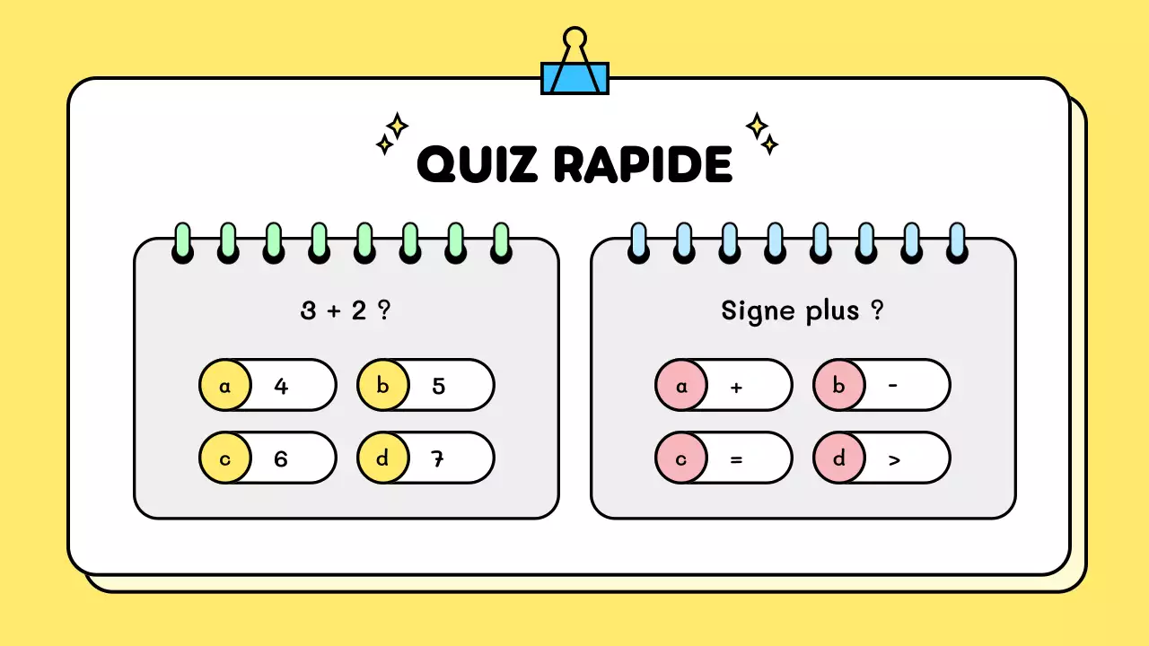 cours de mathématiques de base en jaune