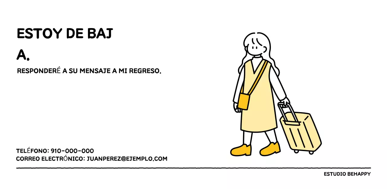 Calendario ilustrado con un bonito estilo de líneas