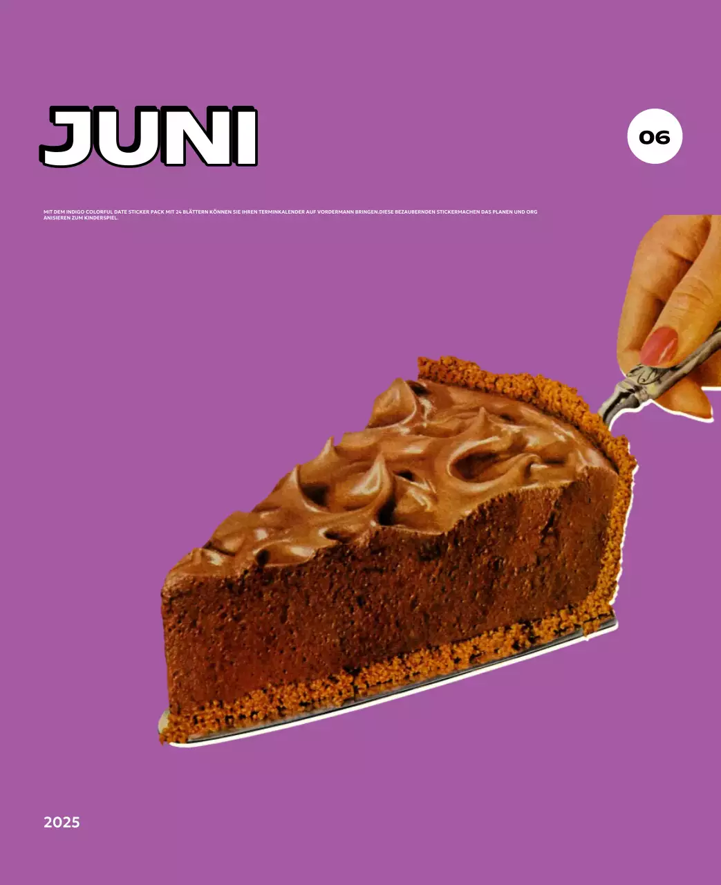 Bunte Kalender mit einer Vielzahl von Retro-Illustrationen