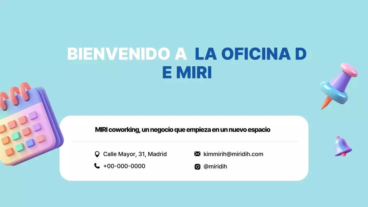 Promociona tu startup moderna de color azul claro