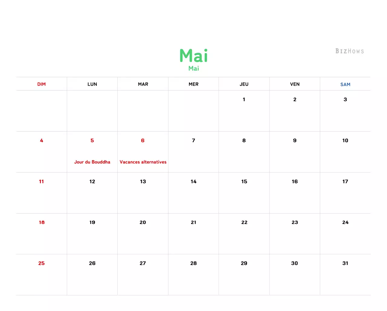 Calendrier du Nouvel An avec illustrations chaleureuses