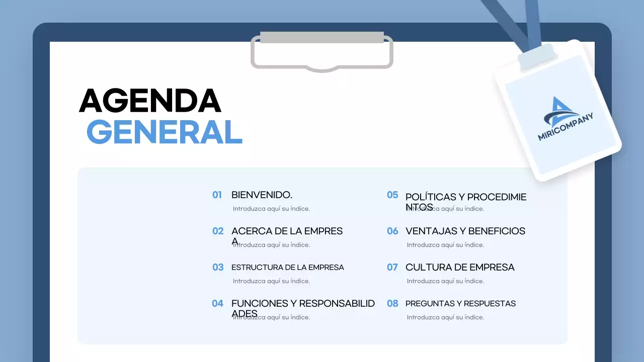 guía blue modern onboarding