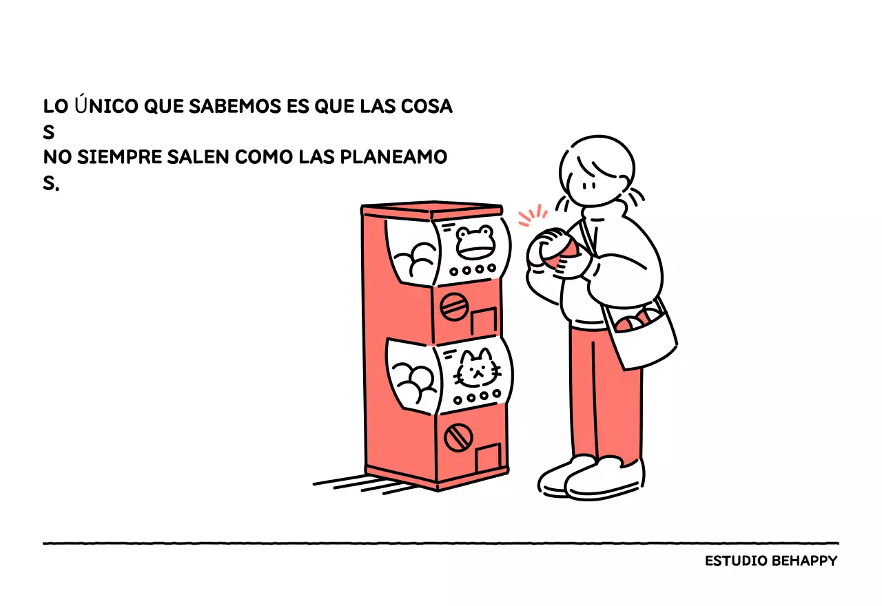 Calendario ilustrado con un bonito estilo de líneas