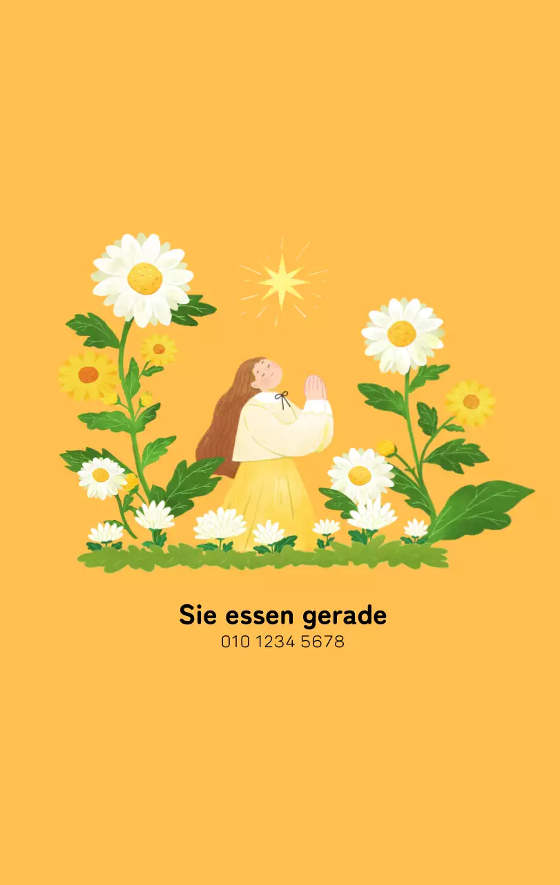 Neujahrskalender mit warmen Illustrationen