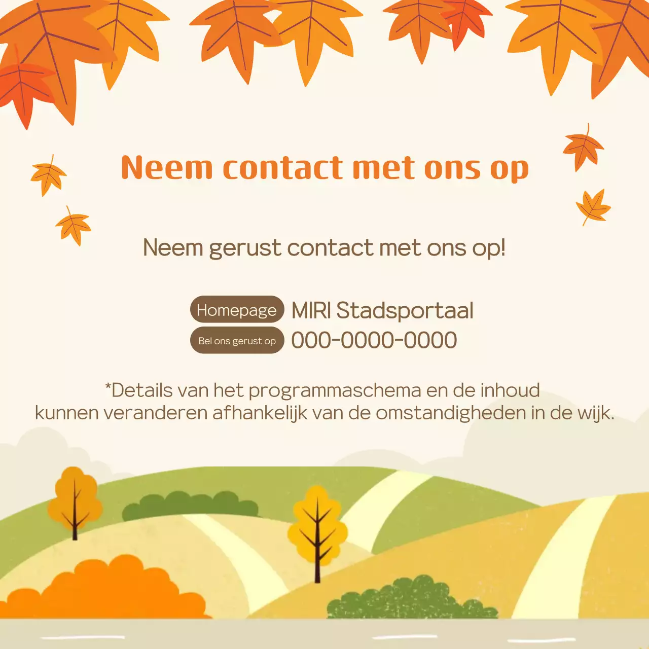 Gids voor het Orange Foliage Festival