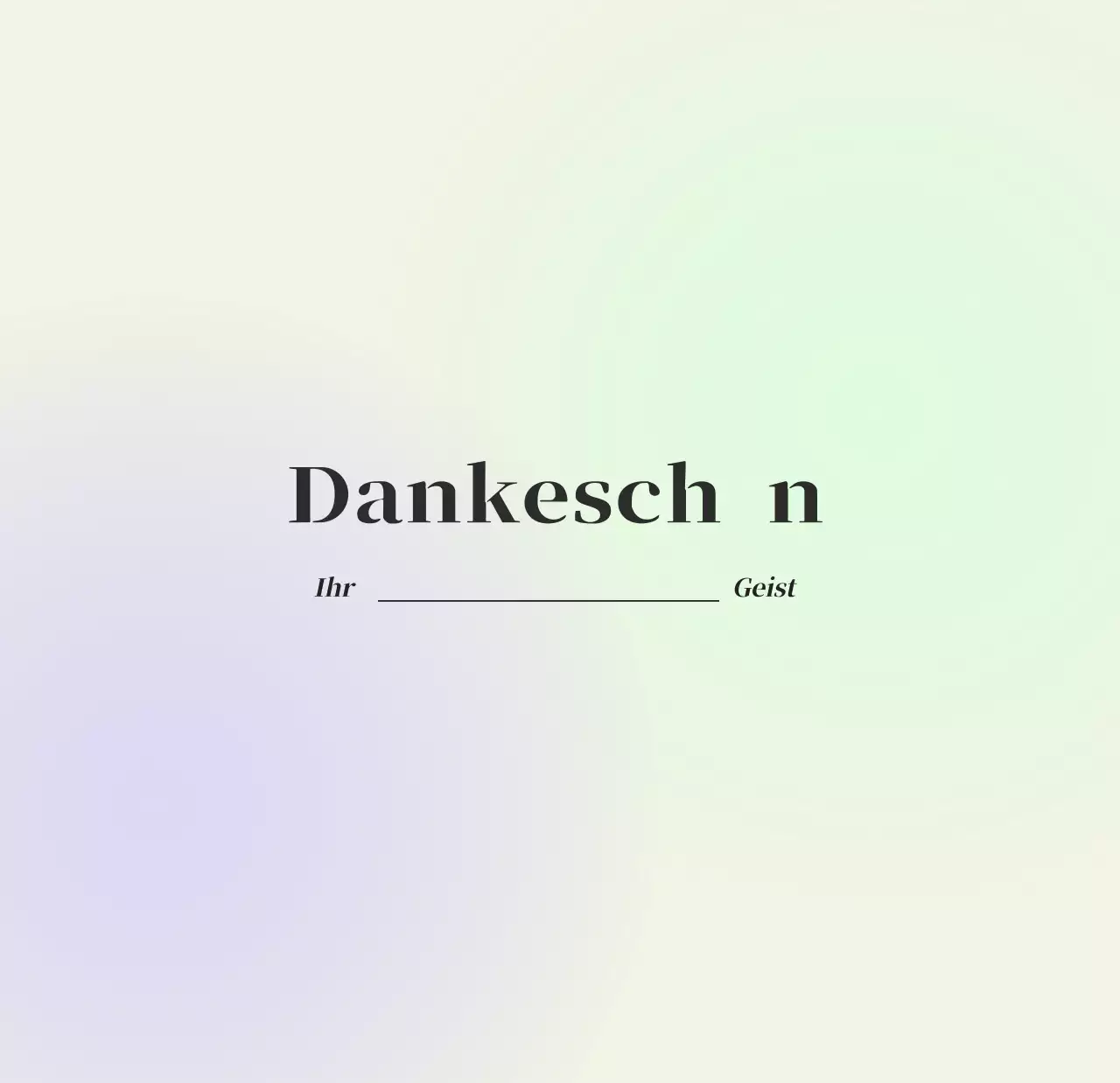 Minimalistischer Kalender mit Farbverlauf