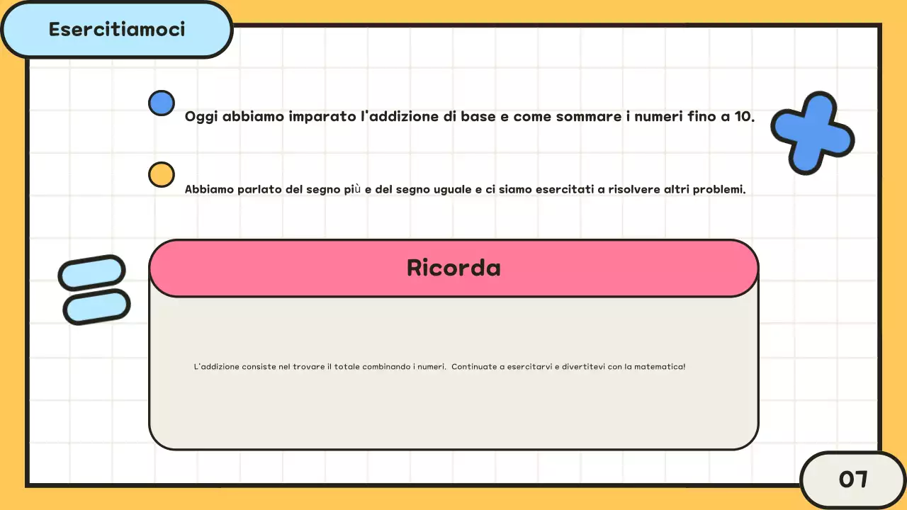 corso di matematica giallo pulito