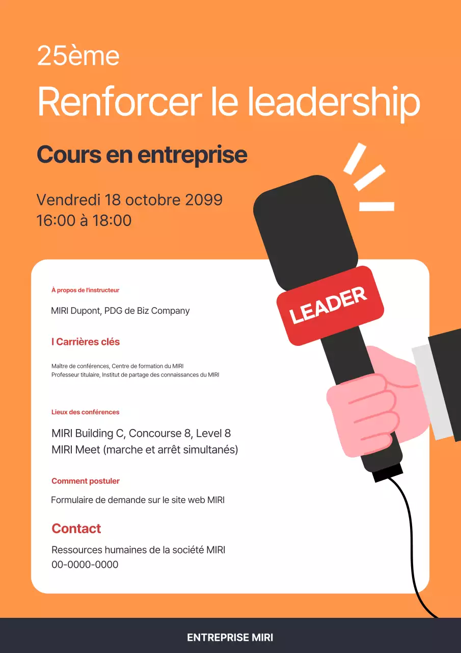 Guide de formation au leadership moderne d'Orange