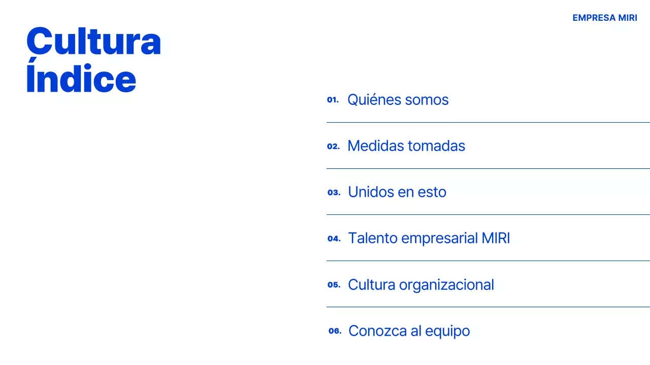 Manual de cultura organizativa Blue Modern