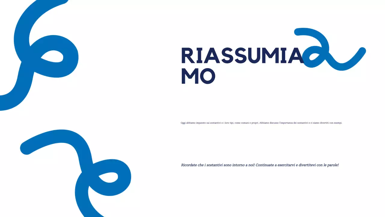 Presentazione della guida grammaticale semplice blu-gialla