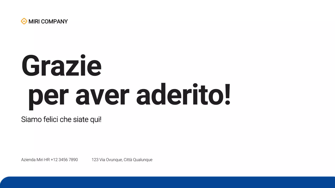 semplice e moderno onboarding dei dipendenti in blu