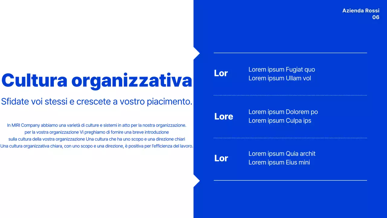 Manuale blu di cultura organizzativa moderna