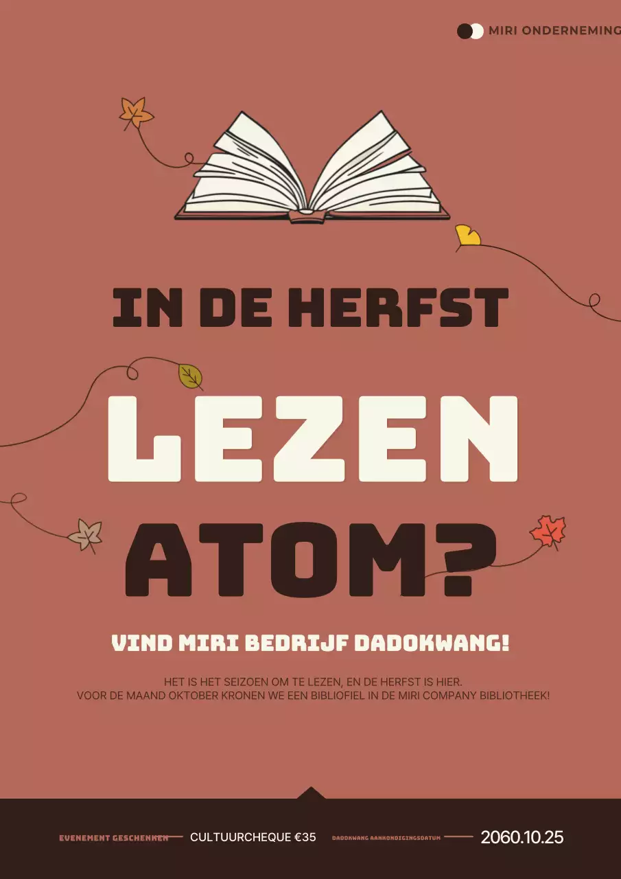 Campagne Bruin Modern Lezen