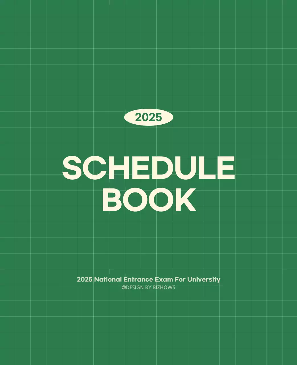 Calendário de parede com conceito de bloco de notas do Dia D da SAT em verde e amarelo claro