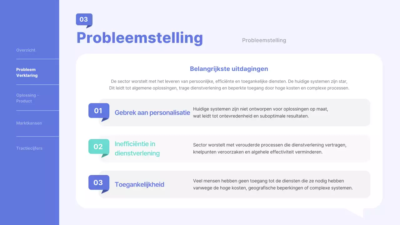 blauwe professionele business pitch