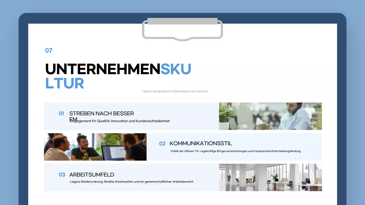blue modern onboarding guide