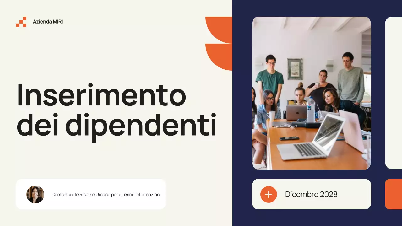 Beige Guida moderna all'inserimento dei dipendenti