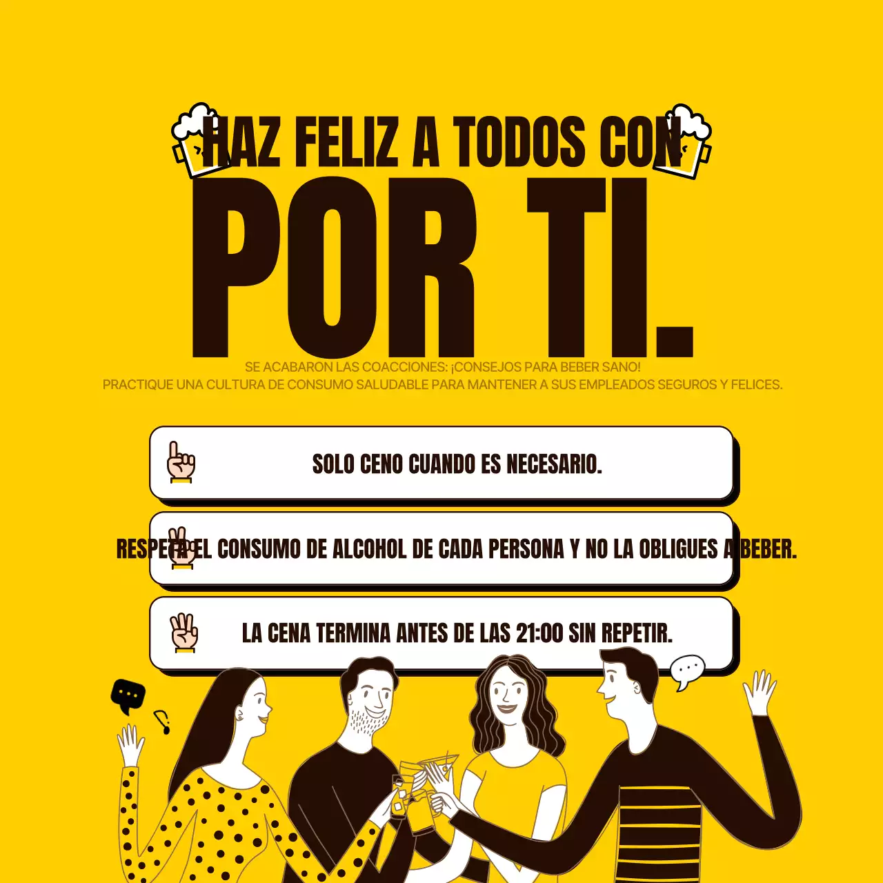 Guía de cenas Yellow Simple