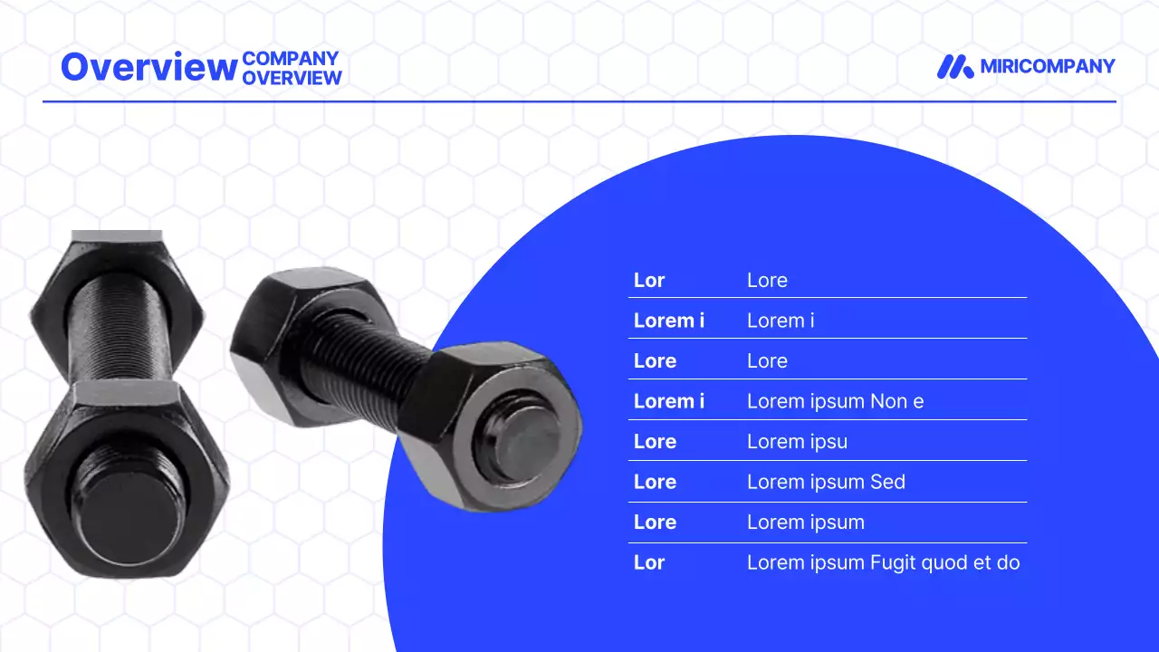 Apresentação de negócios moderna azul