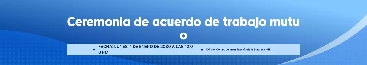 Ceremonia de la Convención Blue Simple
