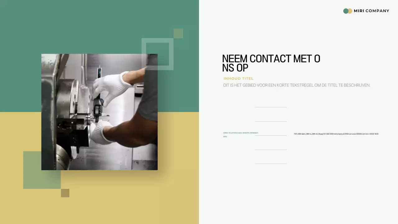 Green Simple Machinery & Equipment Bedrijfsprofiel