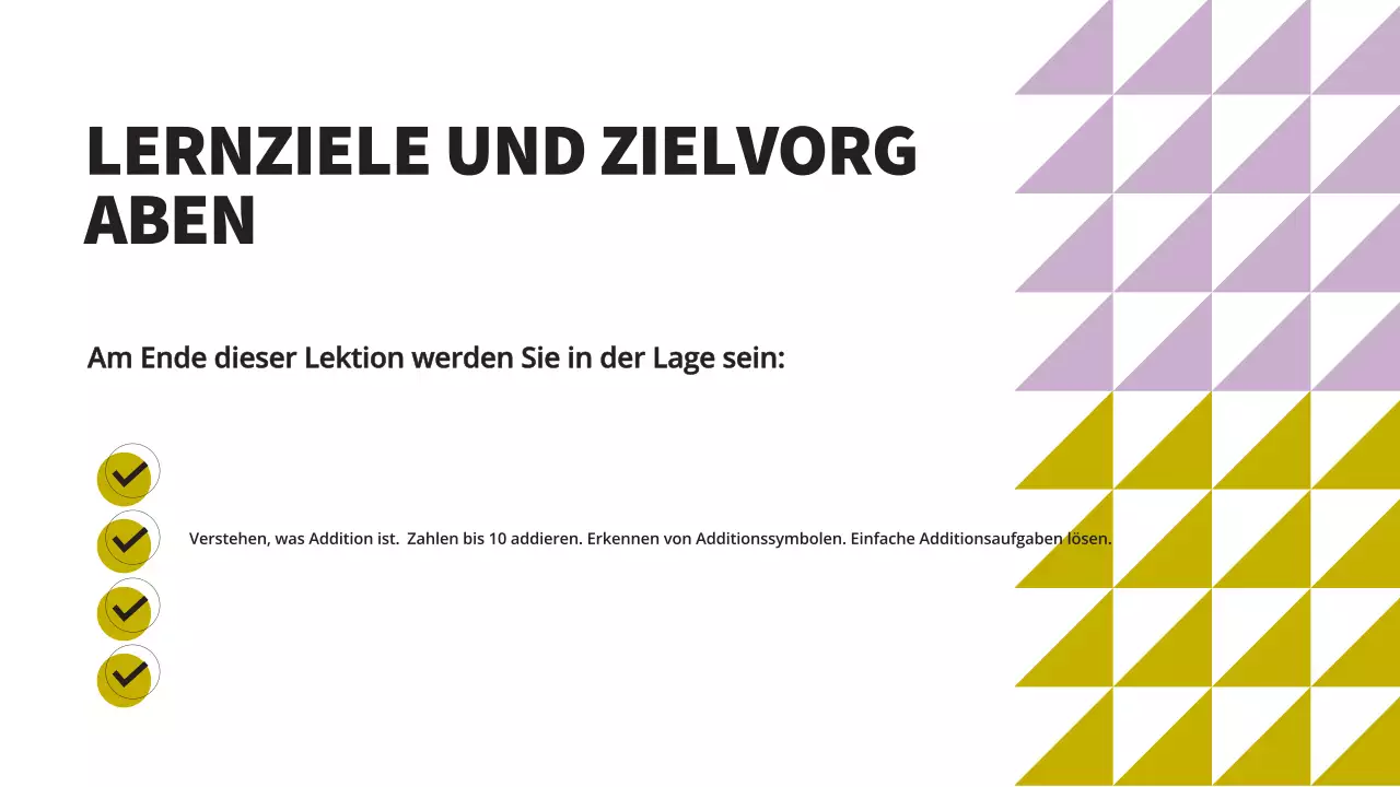 Bunte, einfache Materialien für den Mathematikunterricht
