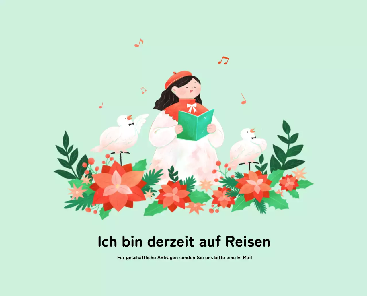 Neujahrskalender mit warmen Illustrationen
